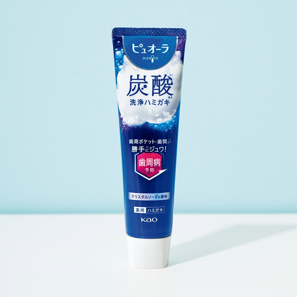 ピュオーラ 炭酸ハミガキ ［医薬部外品］ 95g ¥825（編集部調べ）／花王