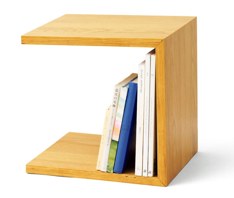 コの字の家具 オーク材 35cm(幅35×奥行30×高さ35cm) ¥6,990/無印良品