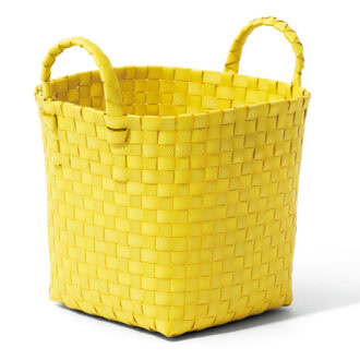 ポリプロピレン 梱包用バンド 小 イエロー（直径25×高さ20cm） ¥590／無印良品