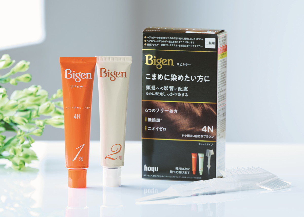白髪、こまめに染めたいなら頭髪への影響に配慮したヘアカラーを　～Bigen リピカラー～
