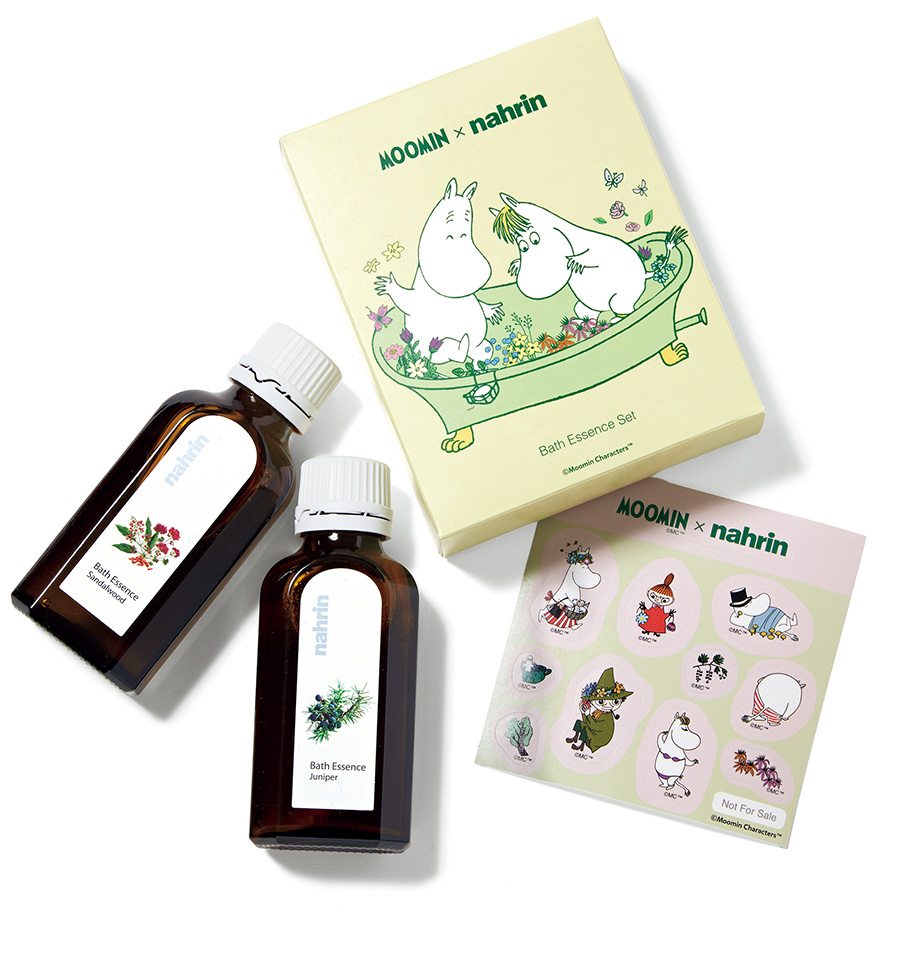 MOOMIN × nahrinバスエッセンスセット（50mL）￥4,620 ／ナリン