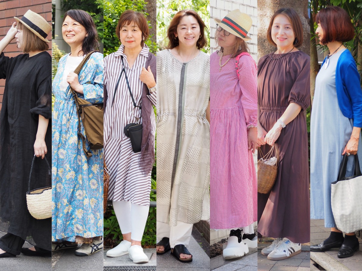【1週間スナップ】気温25度の日、50代は何着る？ 軽やかワンピースコーデ7選
