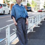 【スナップ】「GU」の“洗える”パンプスが活躍! 機能性&コスパを兼ね備えた都会派カジュアル