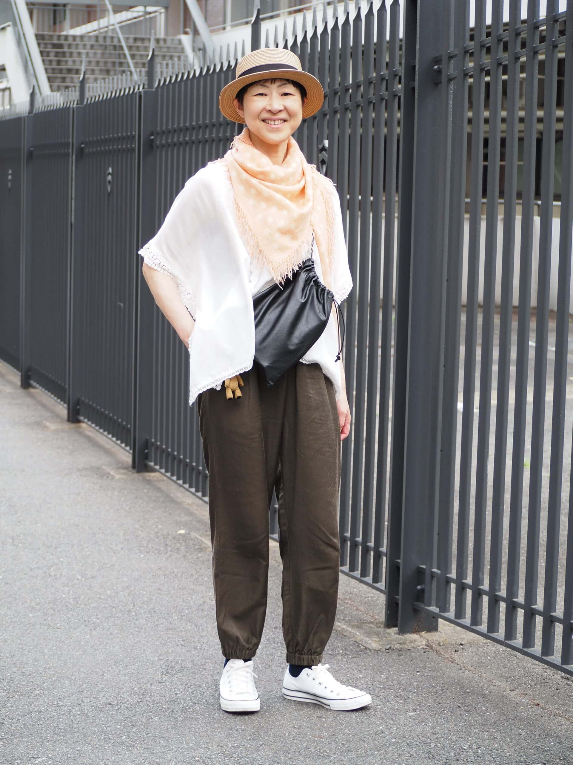 50代の甘辛ミックスコーデ