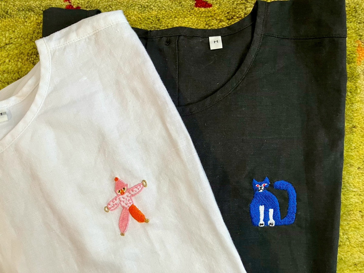 無印良品の一部店舗にある「刺繍工房」では、当日購入したアイテムに刺しゅうしてもらえる（有料）