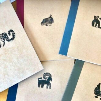 『いきもの』シリーズの図案（無印良品「刺繡工房」）