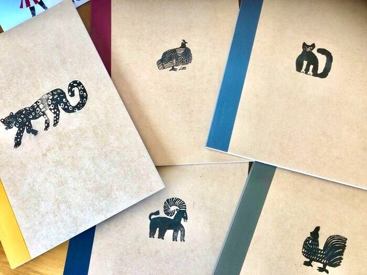 『いきもの』シリーズの図案（無印良品「刺繡工房」）