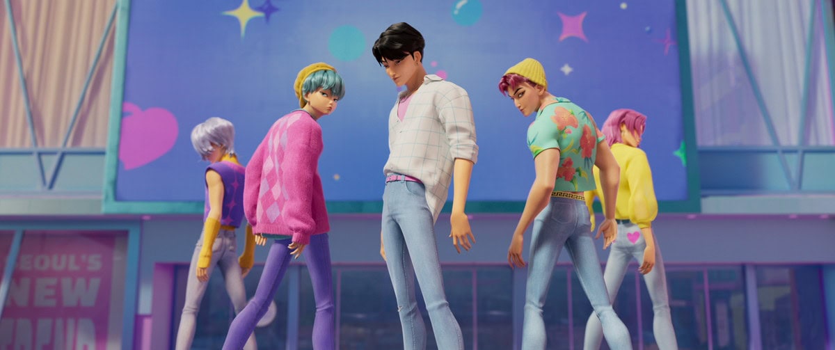 劇中に登場するボーイズ・グループ「サジャ・ボーイズ」も大人気。Netflix映画『KPOPガールズ！ デーモン・ハンターズ』独占配信中