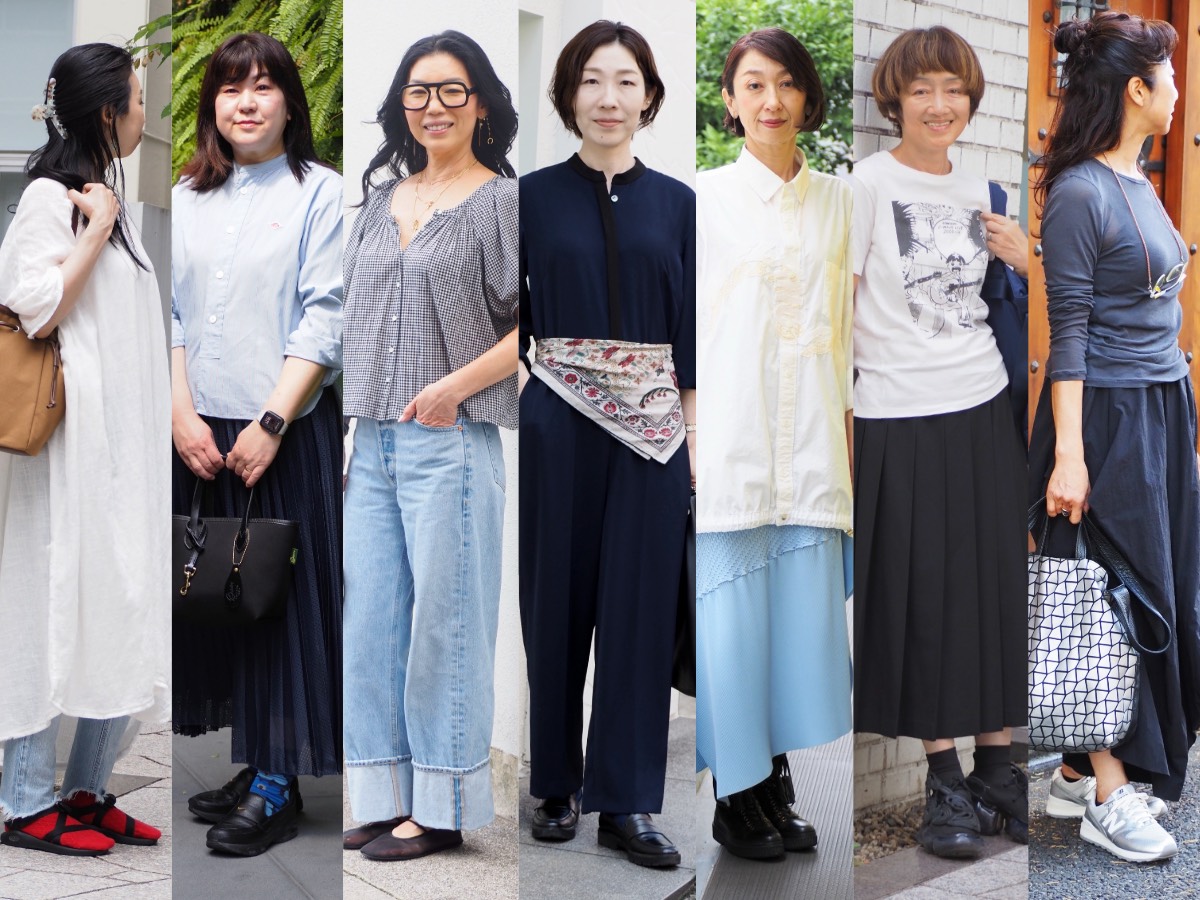 【1週間スナップ】表参道でキャッチ! オバ見えを回避するシンプルコーデの作り方7選