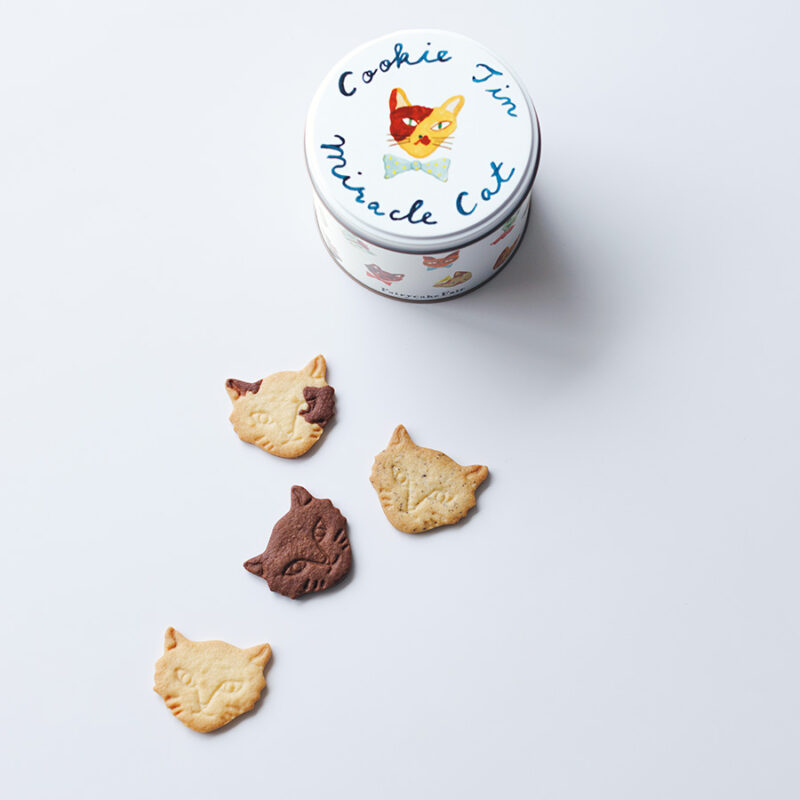神様のいたずらネコクッキー缶¥2,700/フェアリーケーキフェア