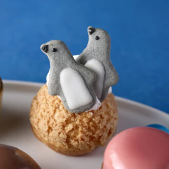 きょうだいペンギンのロックシュークリーム