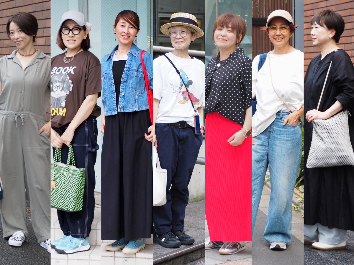 【1週間スナップ】50代のおしゃれさんはスニーカーに何合わせてる？ 雨の日も快適＆洒落る着こなし7選