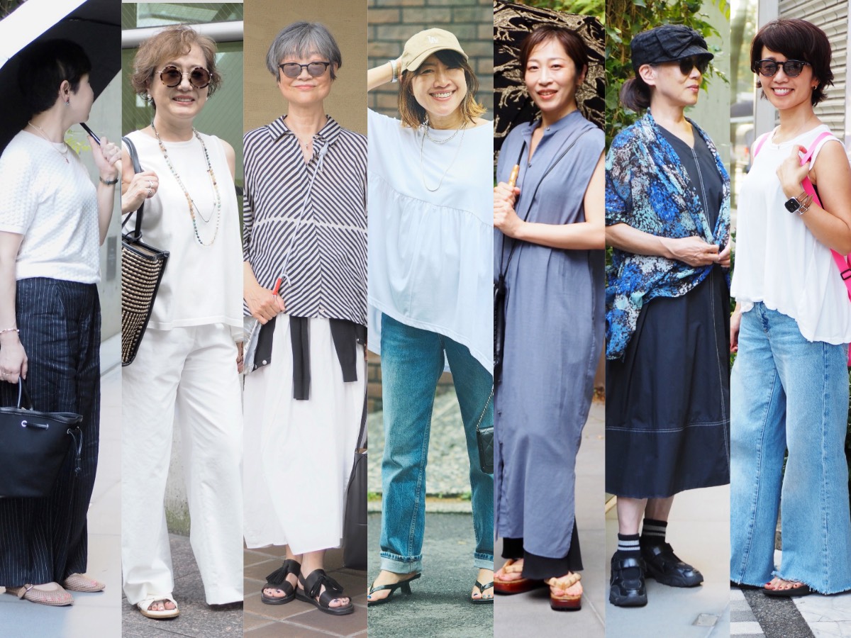 【1週間スナップ】50代の夏コーデ、何か物足りない? 小物であか抜けるテクニック7選