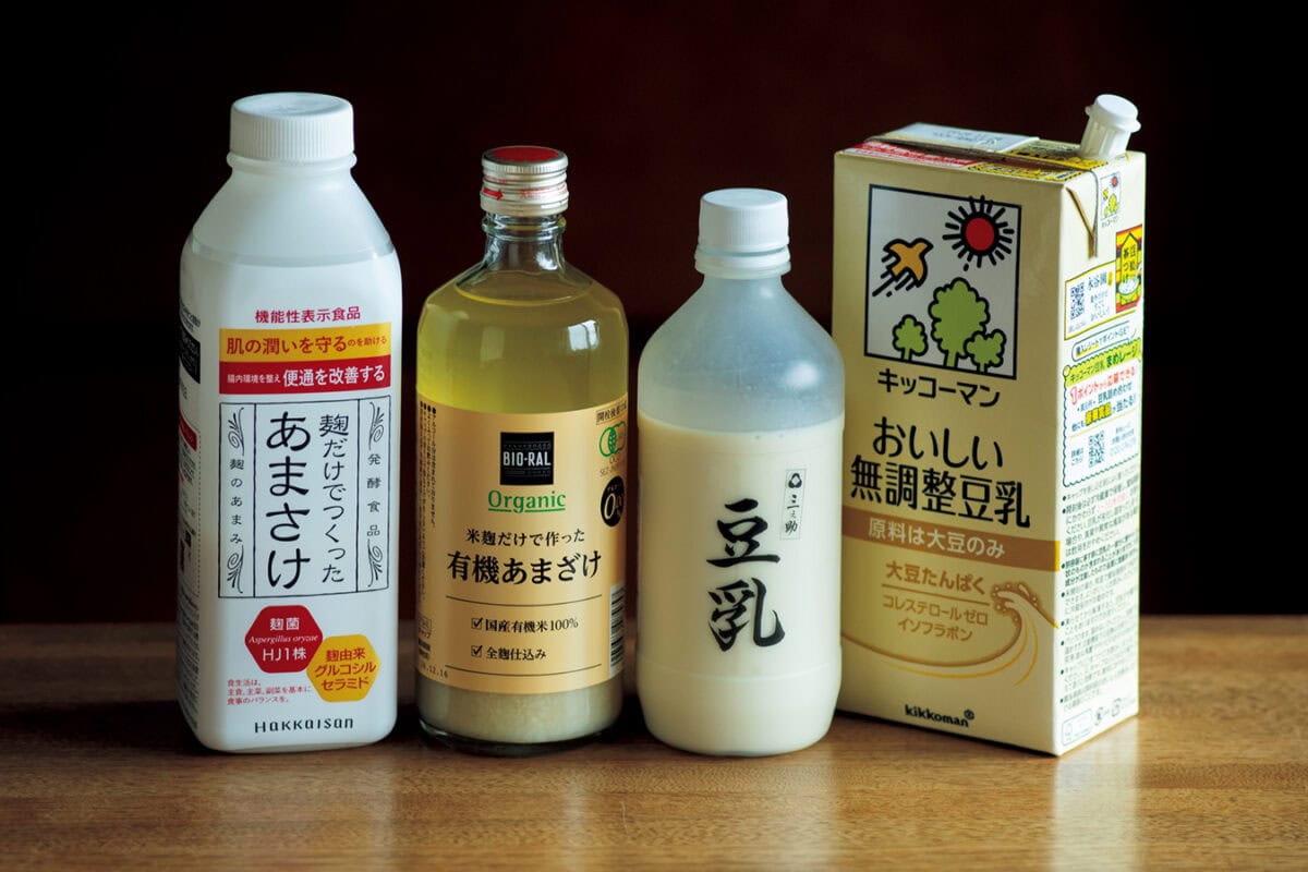 甘酒の豆乳割り