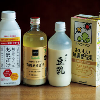 甘酒の豆乳割り