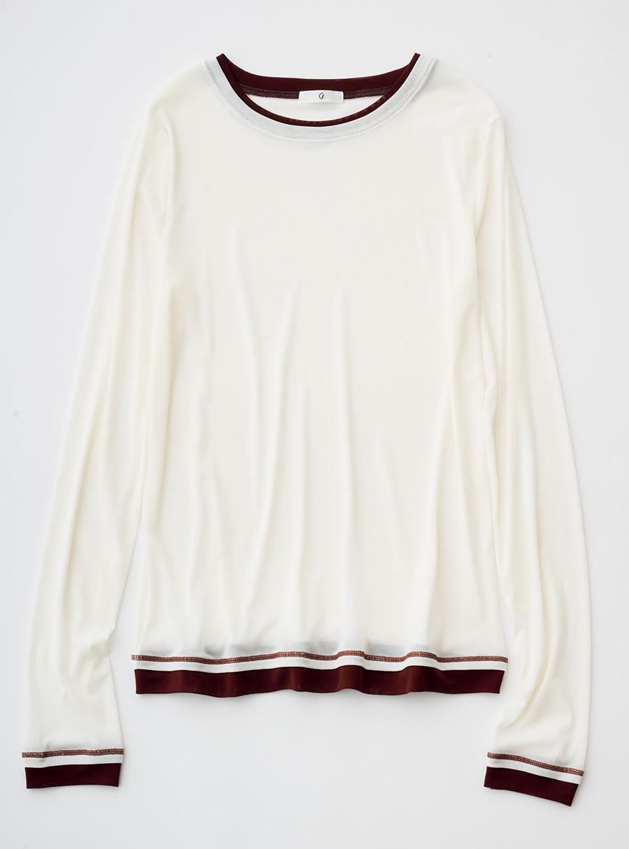 シアーカットソー¥2,970/クロス ファンクション(クロスプラス