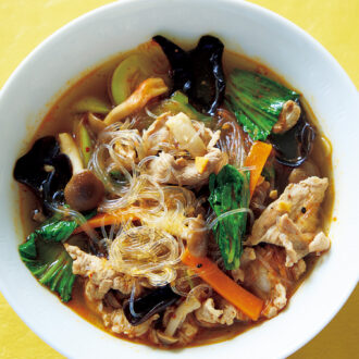 重信初江さんの簡単麺レシピ5選
しらたき･春雨･フォー･そば･ビーフン...いつもの麺が劇的においしくなる！