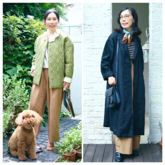 【1週間コーデ】
50代のワイドパンツ着まわし！アウター2着で魅せる秋の甘辛コーデ
～〈金曜日〉#023 Ayu Otobe