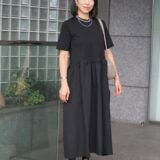 【スナップ】地味にならない黒ワンピコーデ！ シルバーアクセサリーで抜け感をつくる
