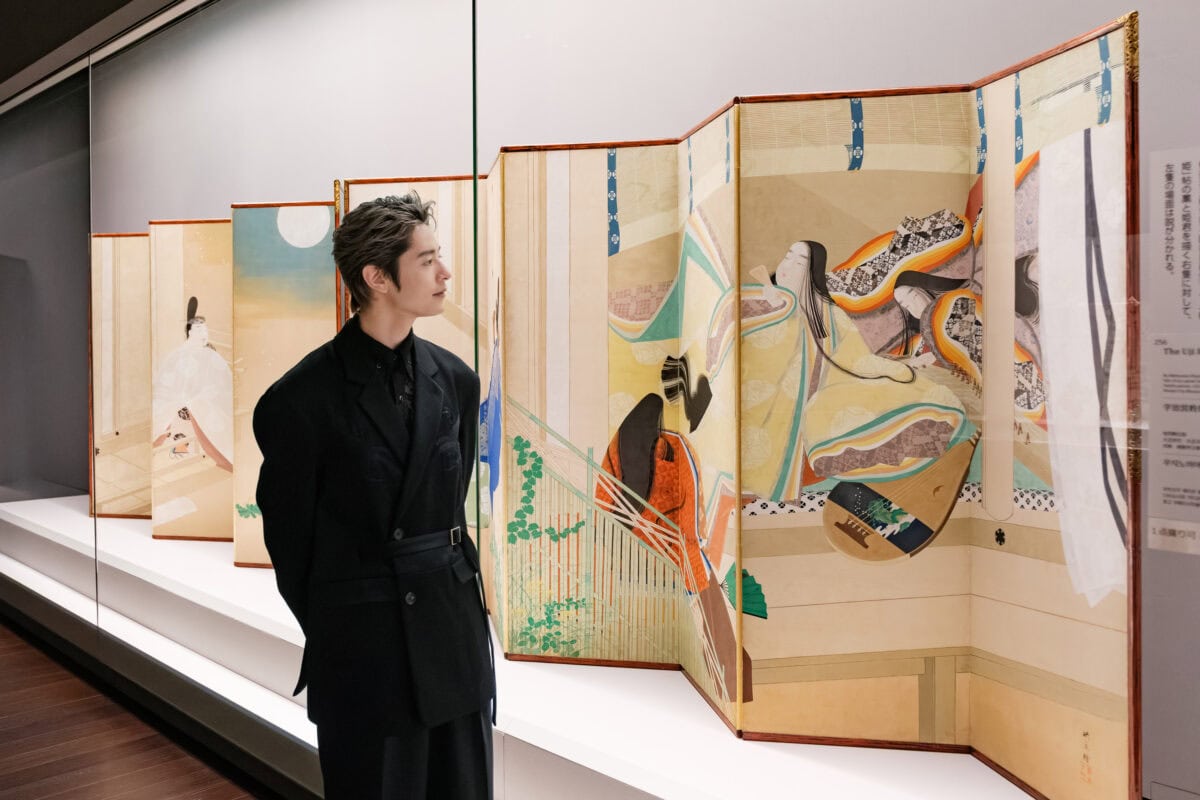 京都国立博物館/特別展「源氏物語 王朝のかがやき」02 音声ガイドナビゲーター、俳優・塩野瑛久さん(2)