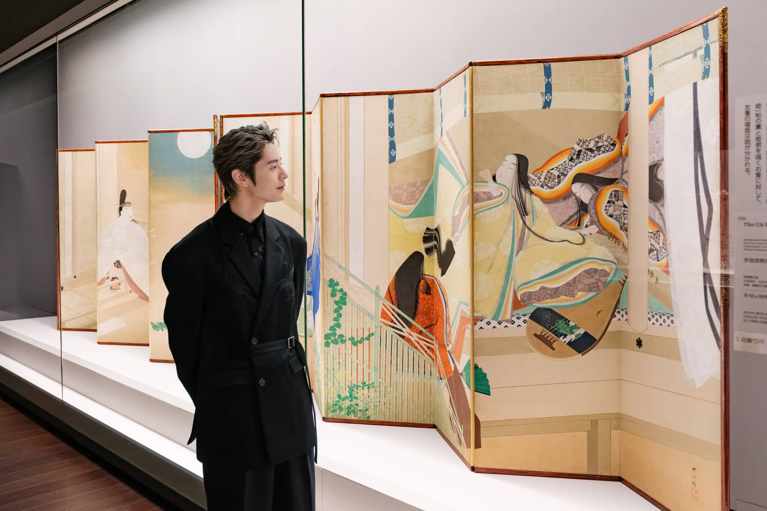 京都国立博物館/特別展「源氏物語 王朝のかがやき」02 音声ガイドナビゲーター、俳優・塩野瑛久さん(2)